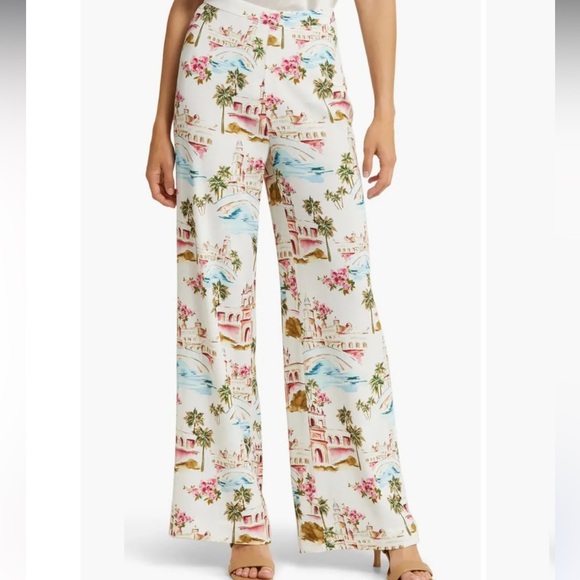 Favorite Daughter Scenic Print Wide Leg Pants - Picture 4 of 5